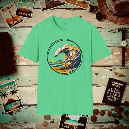 Modern Wave T-Shirt Heather Irish Green / S