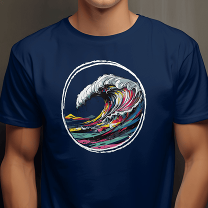 Modern Wave T-Shirt Navy / S