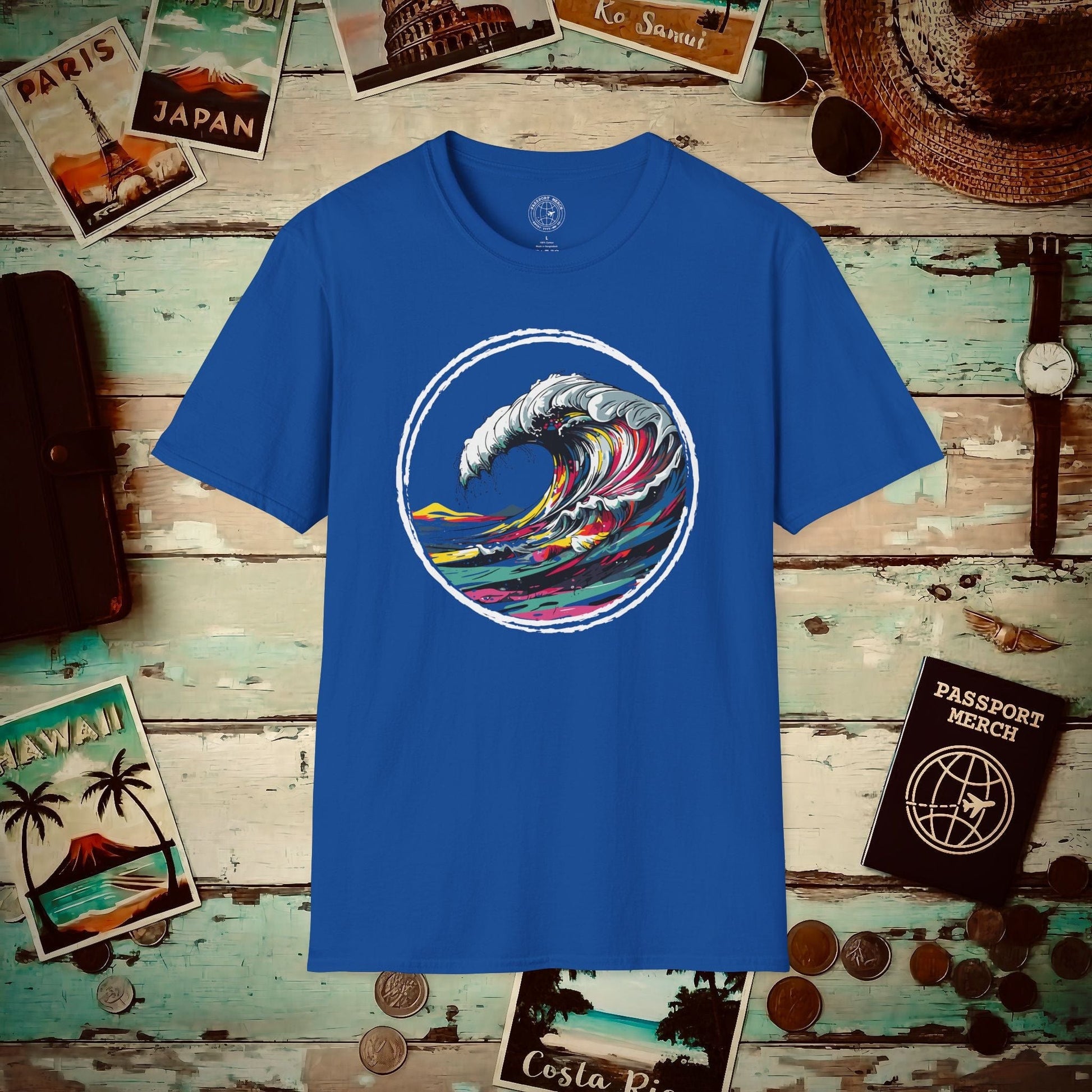 Modern Wave T-Shirt Royal / S