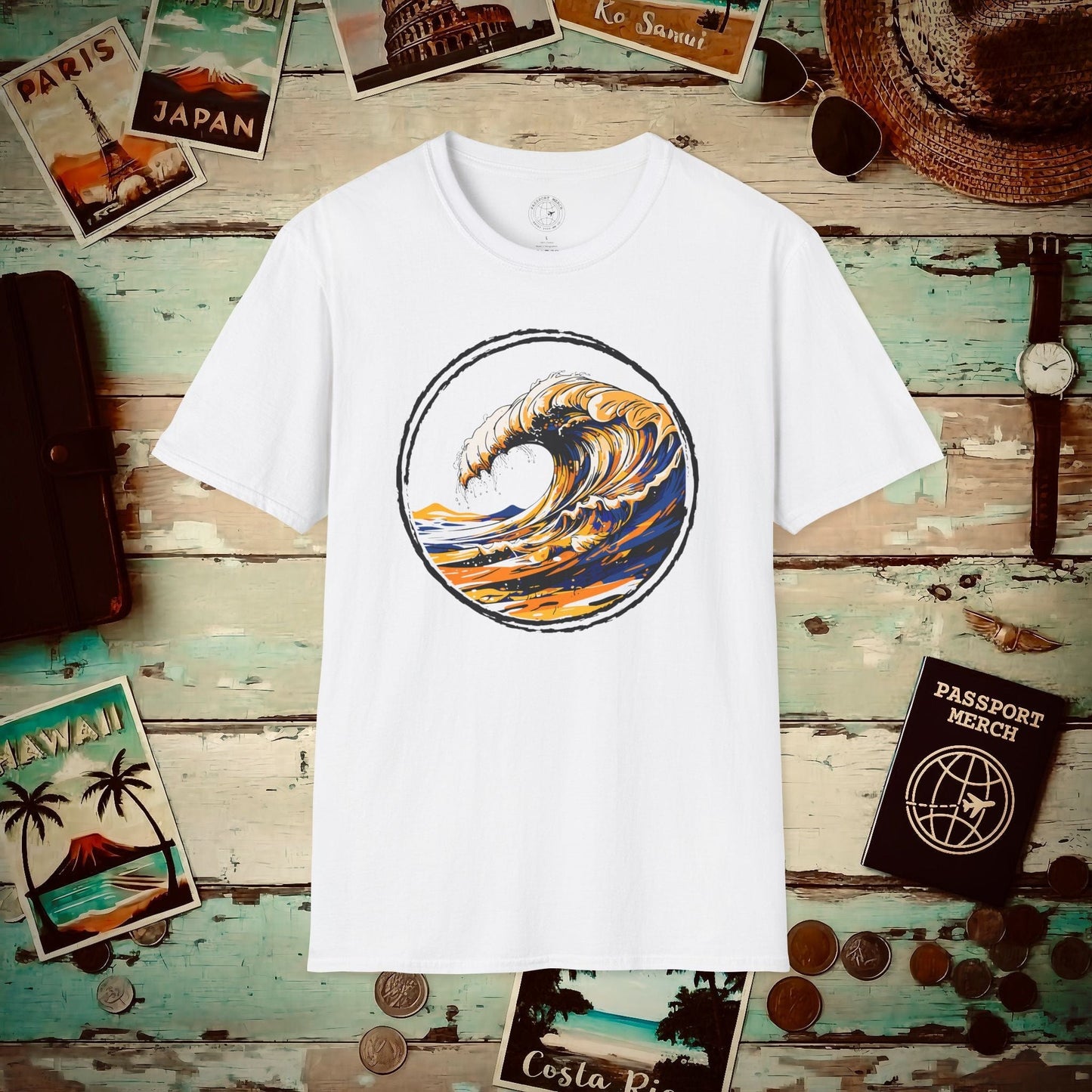 Modern Wave T-Shirt White / S