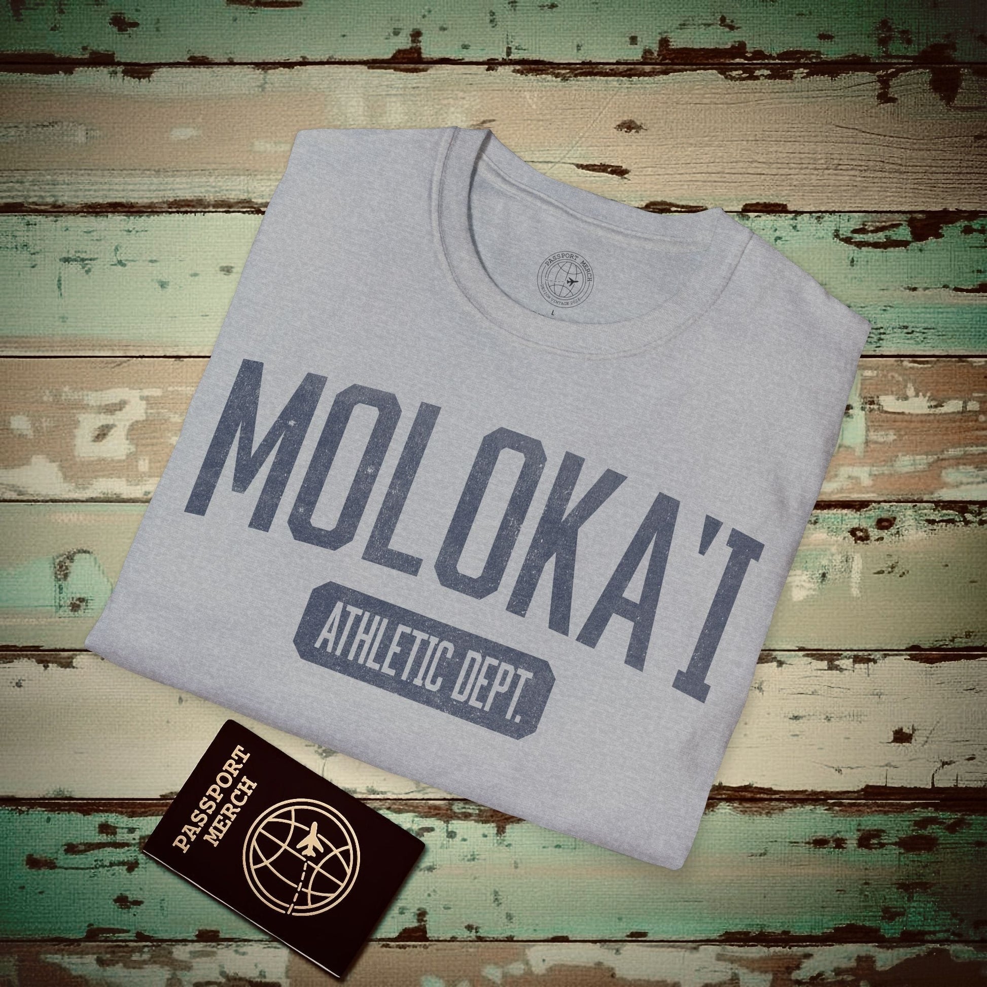 Molokai Athletic Dept. Hawaii T-Shirt Sport Grey / S