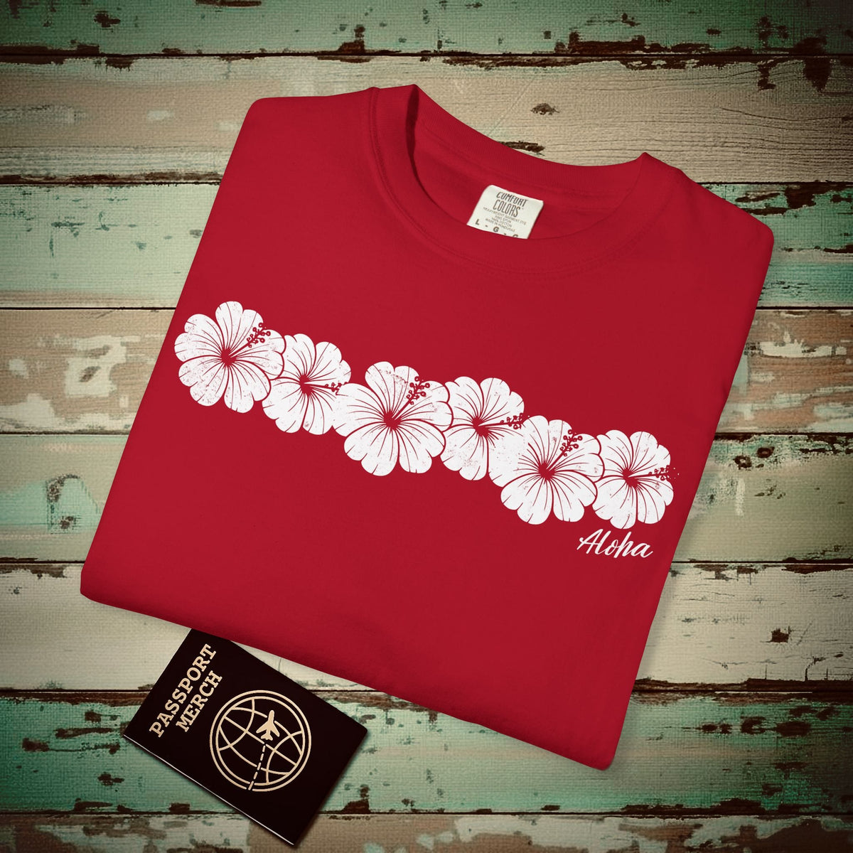 Monochrome Hibiscus, Hawaii Heavy Tee