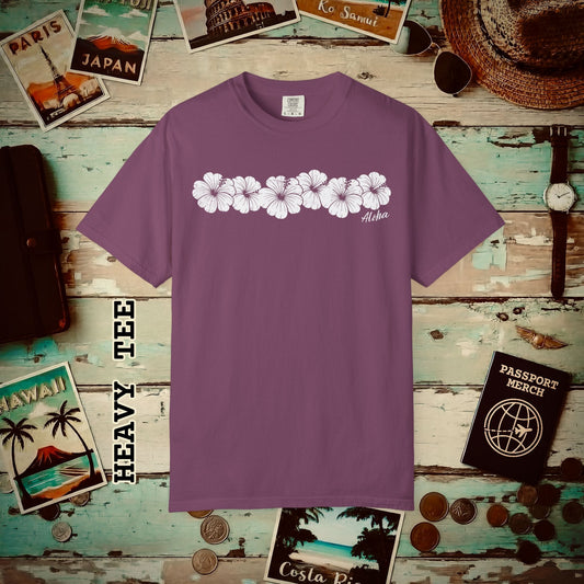 Monochrome Hibiscus, Hawaii Heavy Tee Berry / S