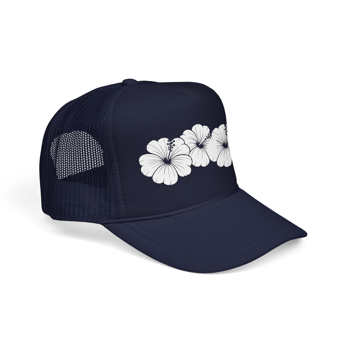 Monochrome Hibiscus, Hawaii Trucker Hat