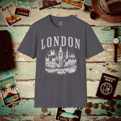 Monochrome London, England T-Shirt Charcoal / S