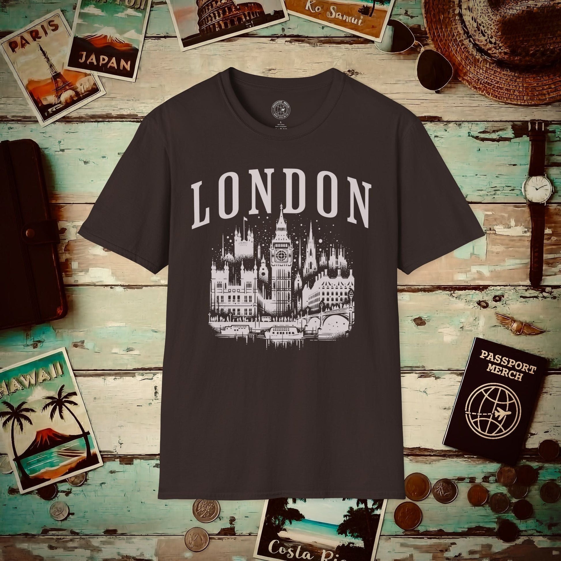 Monochrome London, England T-Shirt Dark Chocolate / S