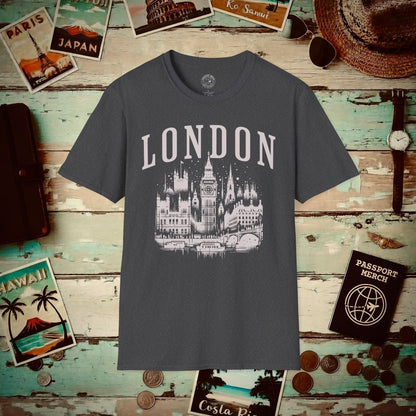 Monochrome London, England T-Shirt Dark Heather / S