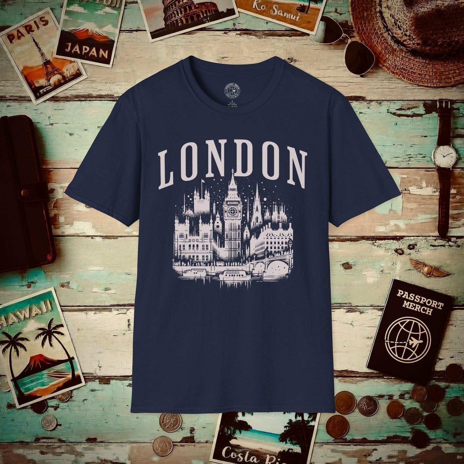 Monochrome London, England T-Shirt Navy / S