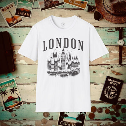 Monochrome London, England T-Shirt White / S