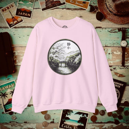 Monochrome Shizuka (Tranquil), Japan Crewneck Light Pink / S