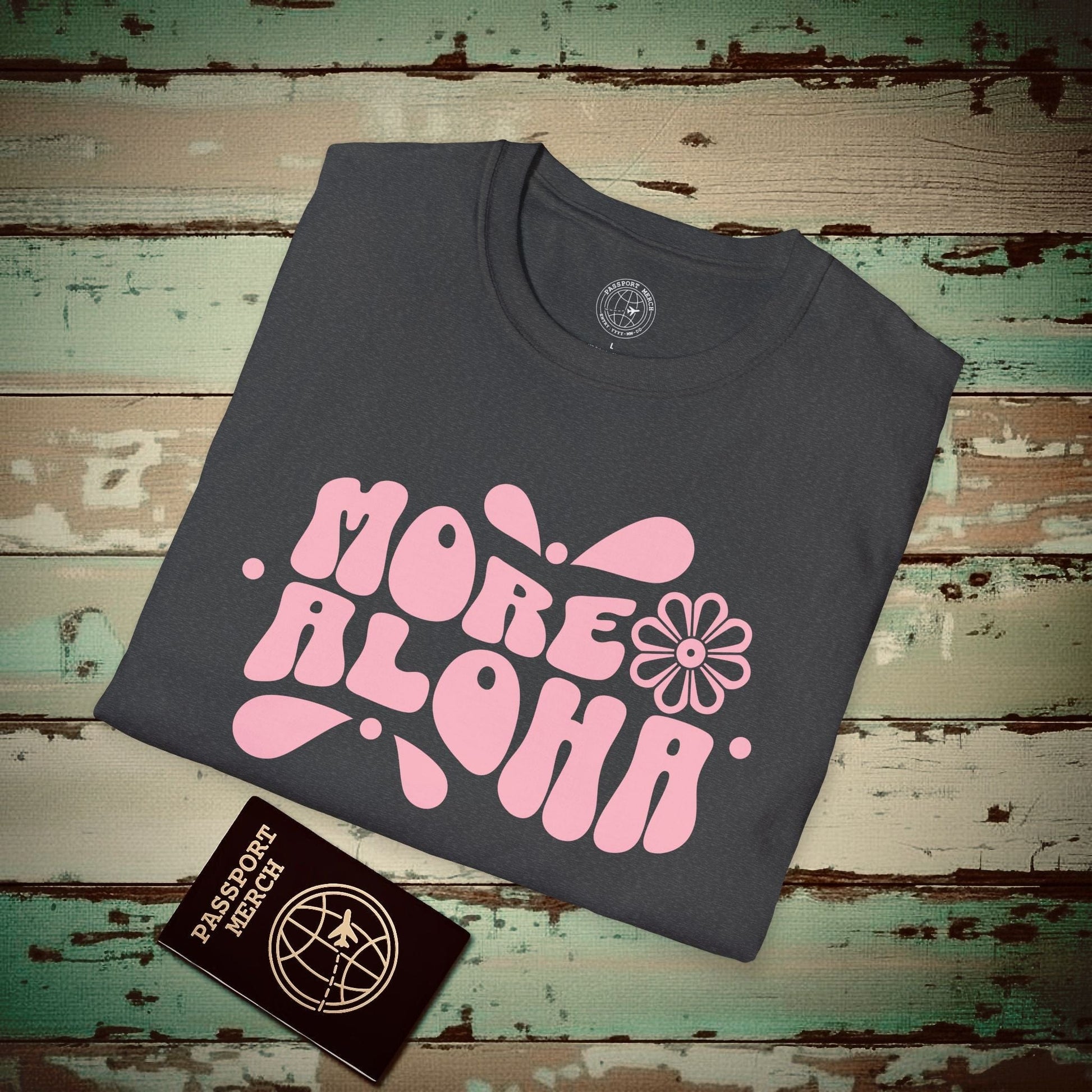 More Aloha, Hawaii T-Shirt Dark Heather / S