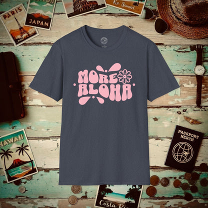 More Aloha, Hawaii T-Shirt Heather Navy / S