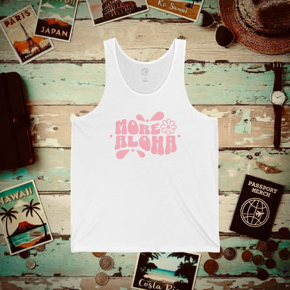 More Aloha, Hawaii Tank Top White / XS