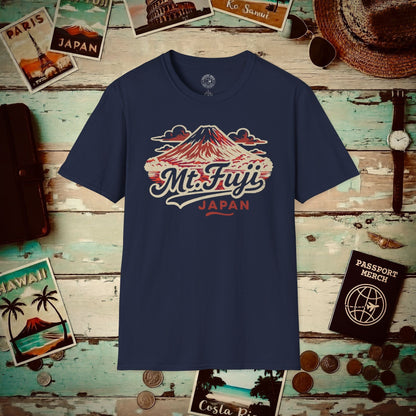 Mount Fuji, Japan - 80's Vintage T-Shirt Navy / S