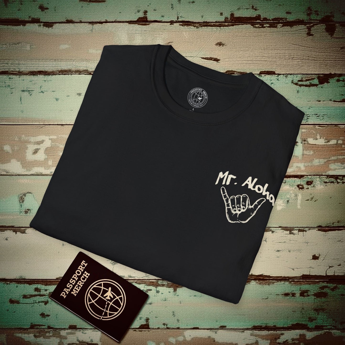 Mr. Aloha Shaka, Hawaii T-Shirt Black / S