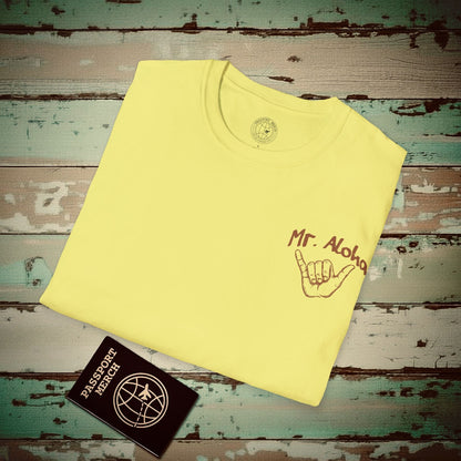Mr. Aloha Shaka, Hawaii T-Shirt Cornsilk / S