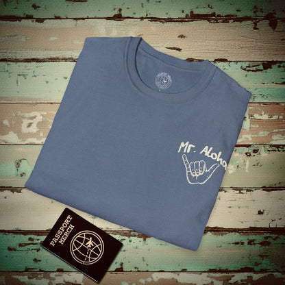 Mr. Aloha Shaka, Hawaii T-Shirt Heather Indigo / S