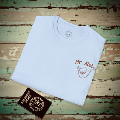 Mr. Aloha Shaka, Hawaii T-Shirt Light Blue / S