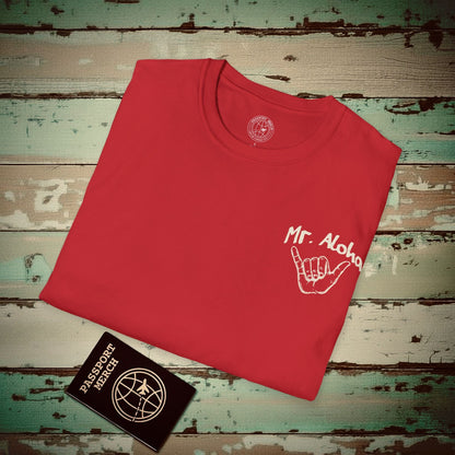 Mr. Aloha Shaka, Hawaii T-Shirt Red / S