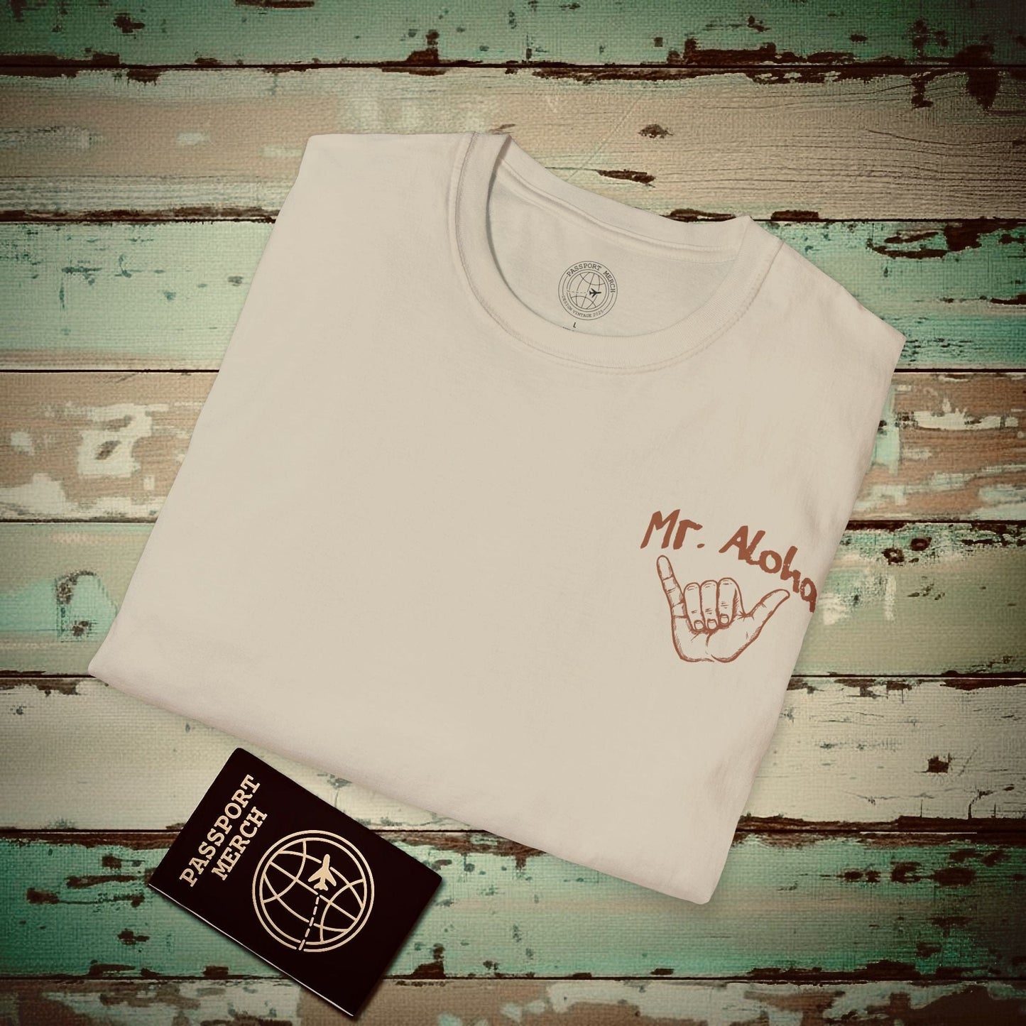 Mr. Aloha Shaka, Hawaii T-Shirt Sand / S