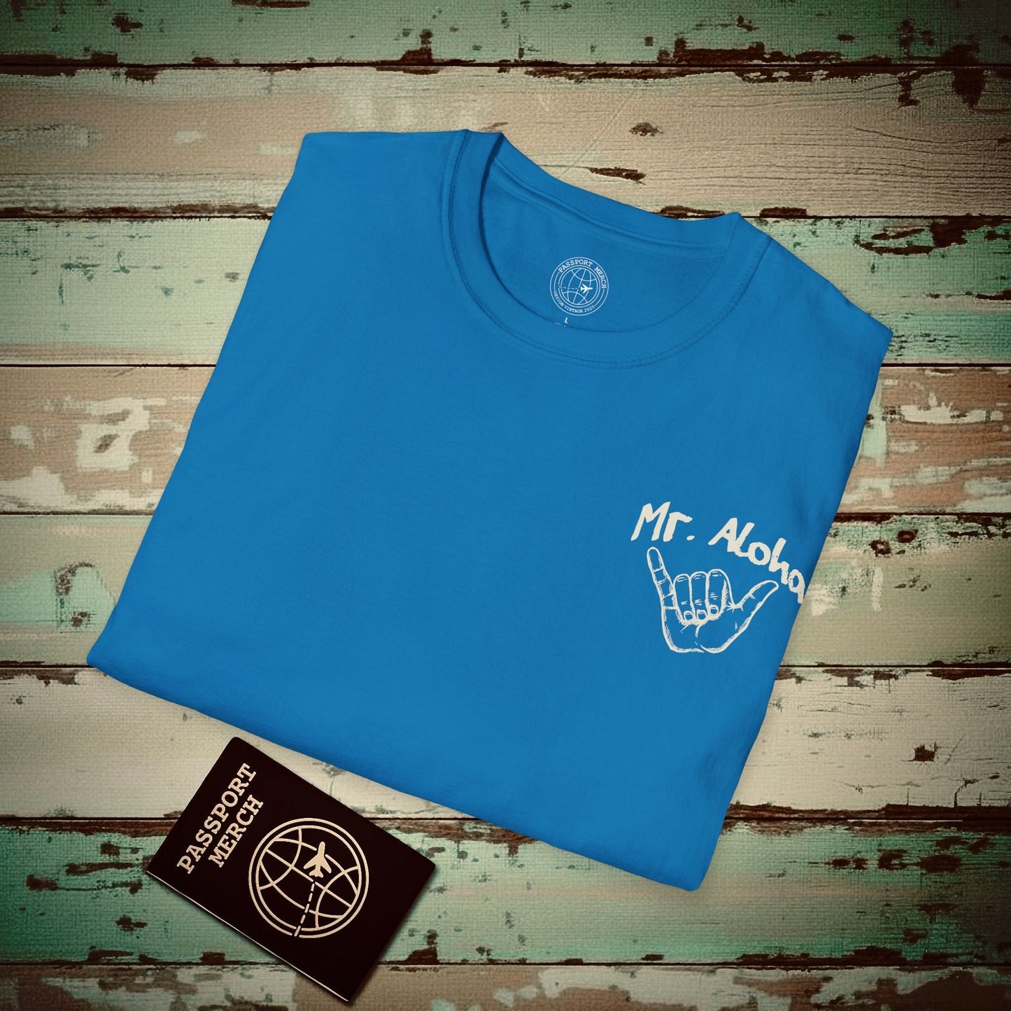 Mr. Aloha Shaka, Hawaii T-Shirt Sapphire / S