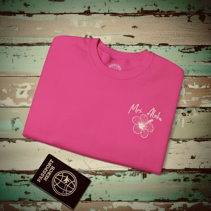 Mrs. Aloha Hibiscus, Hawaii Crewneck Heliconia / S