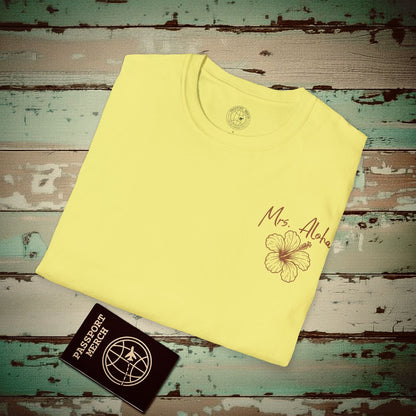Mrs. Aloha Hibiscus, Hawaii T-Shirt Cornsilk / S