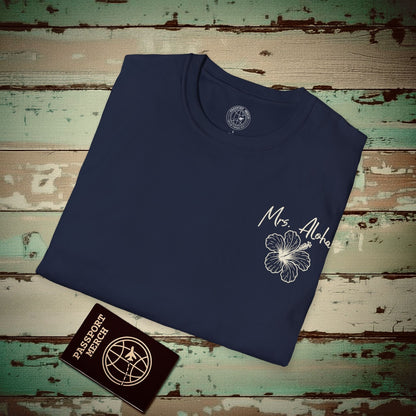Mrs. Aloha Hibiscus, Hawaii T-Shirt Navy / S