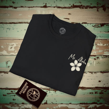 Ms. Aloha Plumeria, Hawaii T-Shirt Black / S