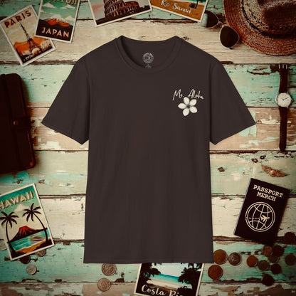 Ms. Aloha Plumeria, Hawaii T-Shirt Dark Chocolate / S