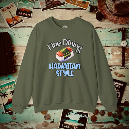 Musubi Fine Dining Hawaiian Style Crewneck Military Green / S