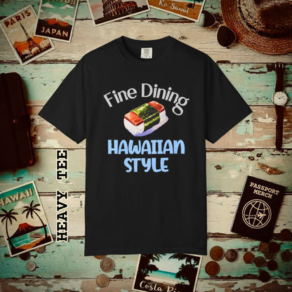 Musubi Fine Dining Hawaiian Style Heavy Tee Black / S