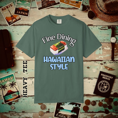 Musubi Fine Dining Hawaiian Style Heavy Tee Blue Spruce / S