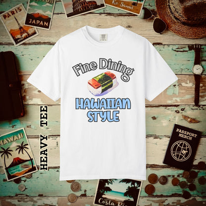 Musubi Fine Dining Hawaiian Style Heavy Tee White / S