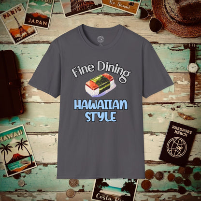 Musubi Fine Dining Hawaiian Style T-Shirt Charcoal / S