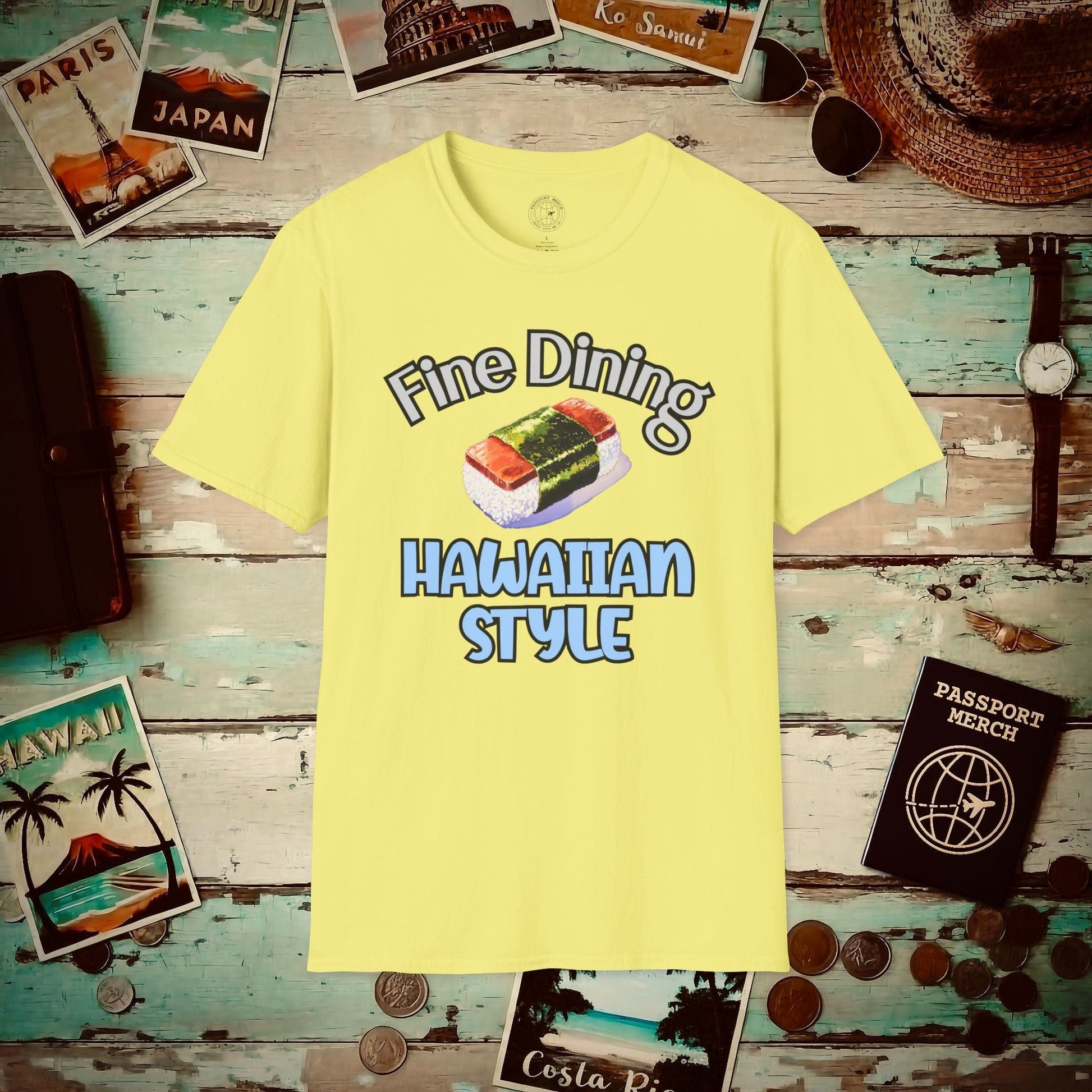 Musubi Fine Dining Hawaiian Style T-Shirt Cornsilk / S