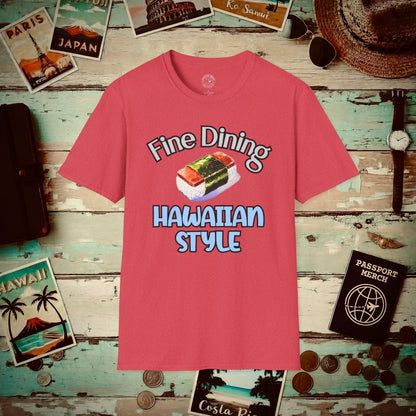 Musubi Fine Dining Hawaiian Style T-Shirt Heather Red / S