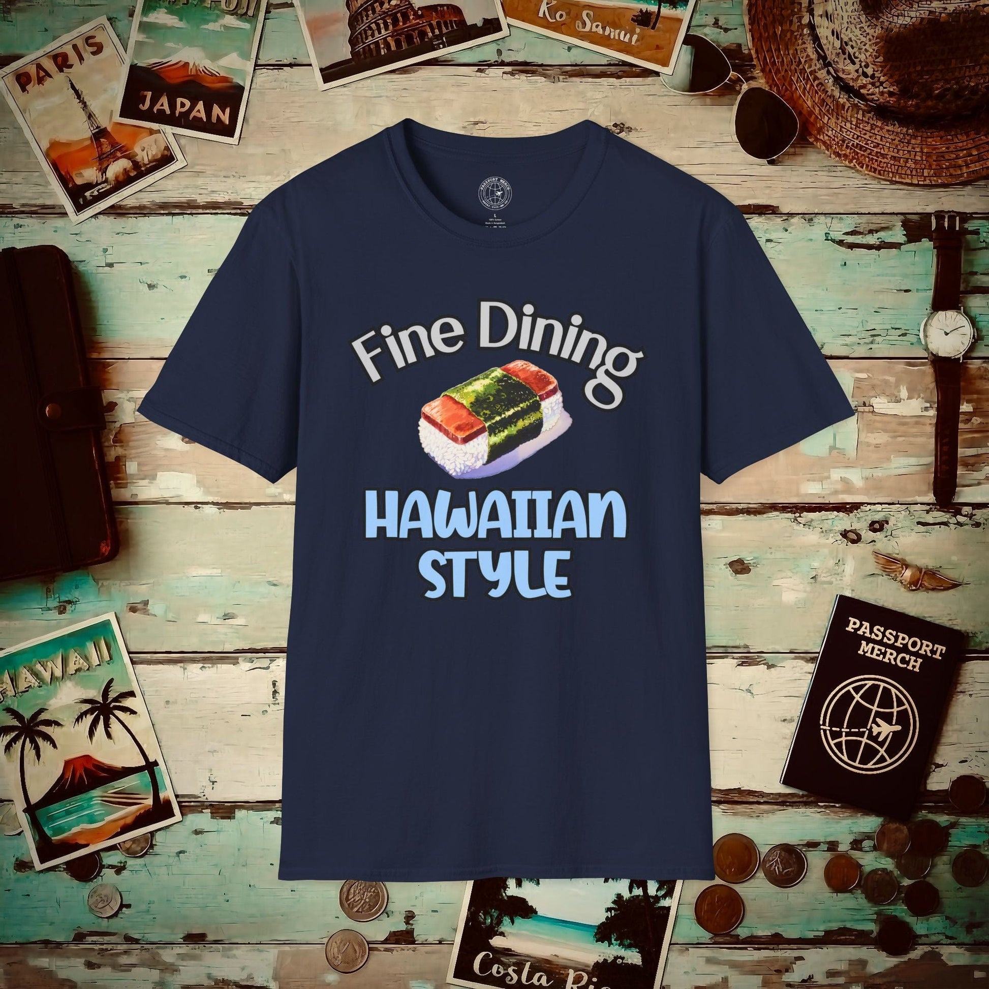 Musubi Fine Dining Hawaiian Style T-Shirt Navy / S
