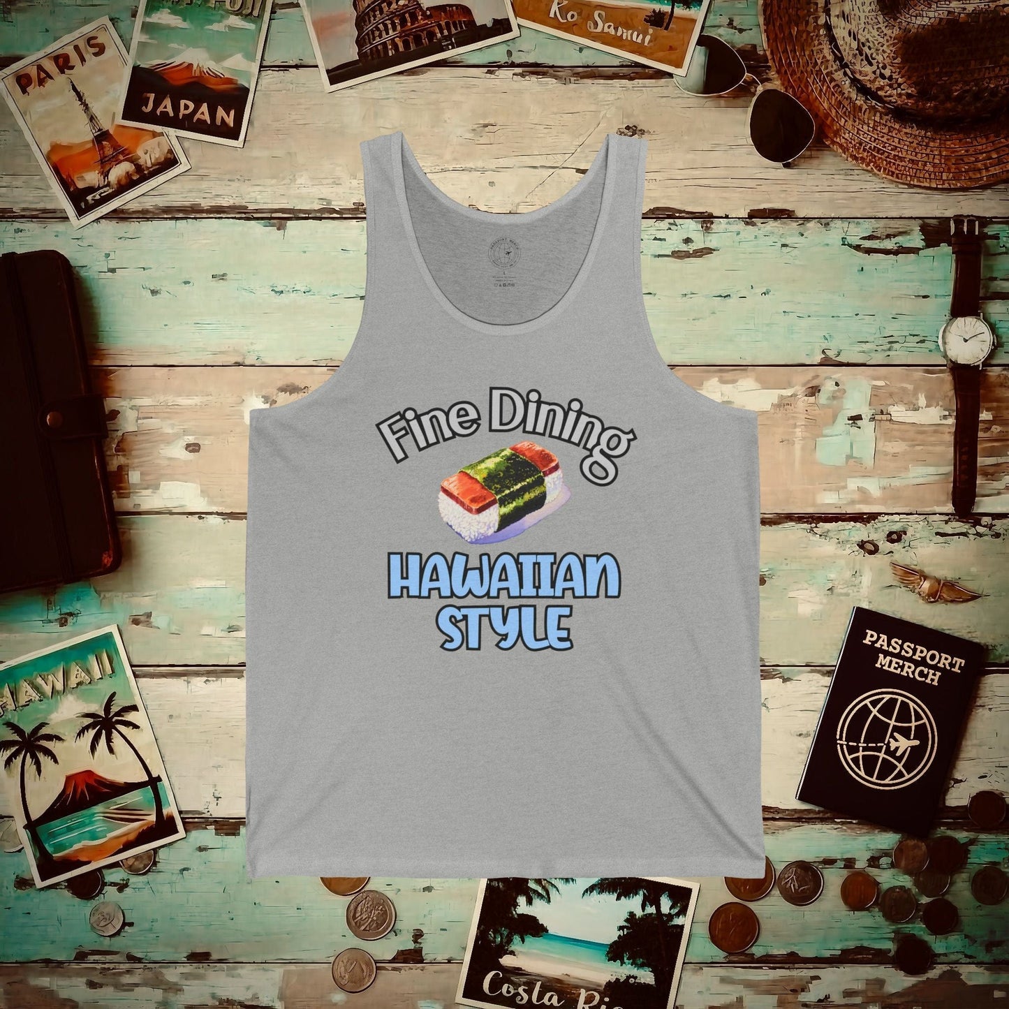 Musubi Fine Dining Hawaiian Style Tank Top Athletic Heather / XS