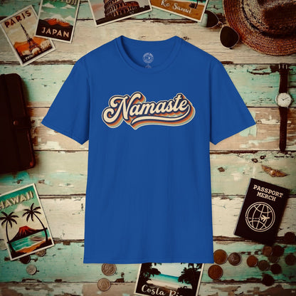 Namaste (Classic 70s), India T-Shirt Royal / S
