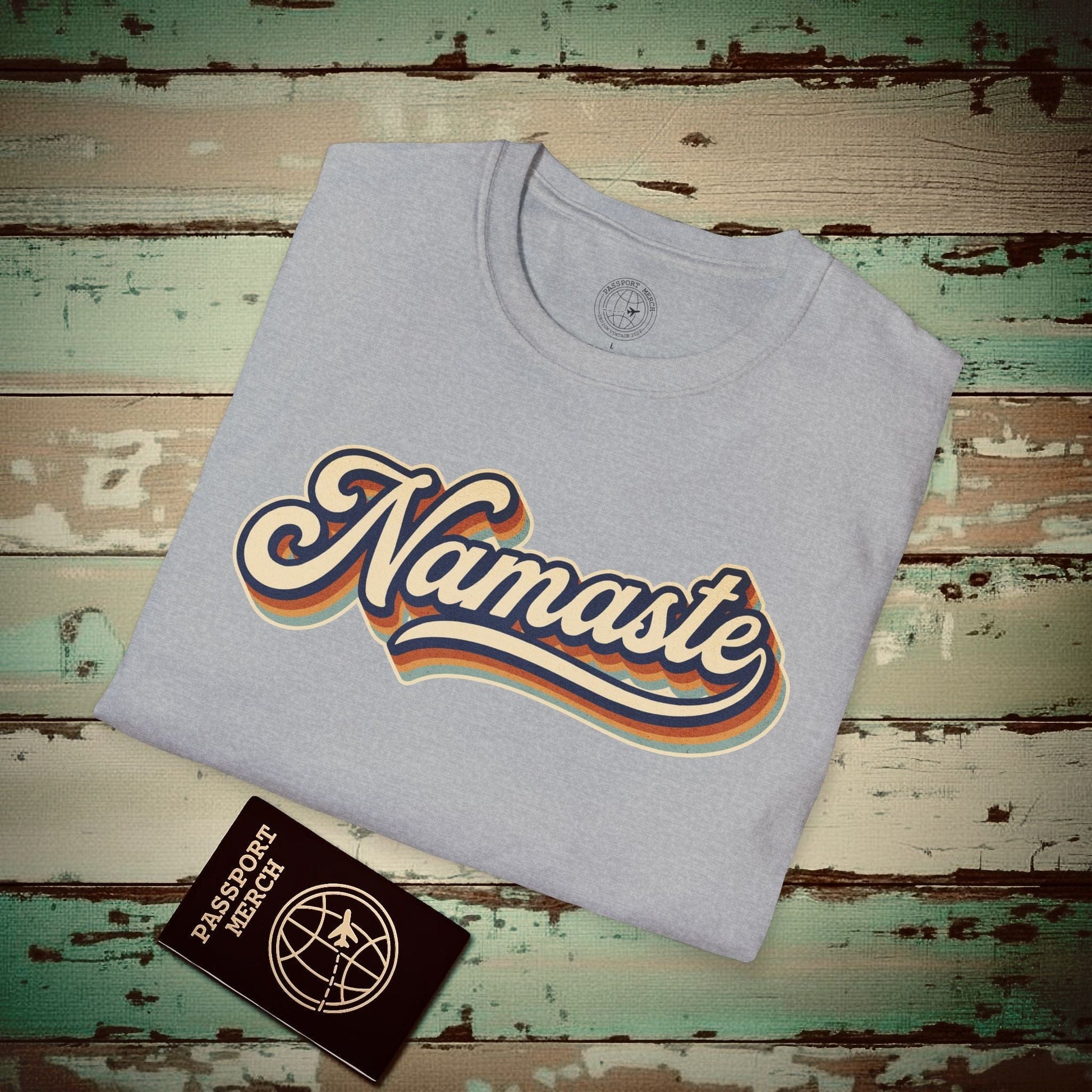 Namaste (Classic 70s), India T-Shirt Sport Grey / S