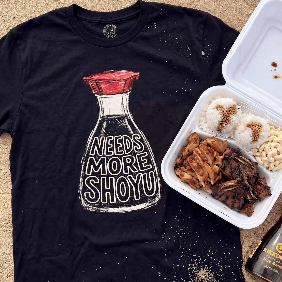 Needs More Shoyu, Hawaii T-Shirt Black / S