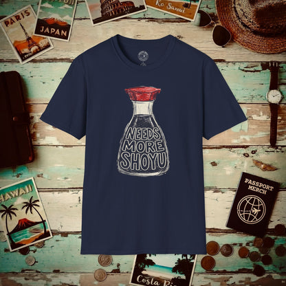 Needs More Shoyu, Hawaii T-Shirt Navy / S