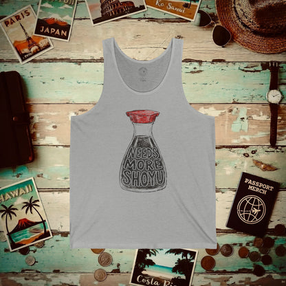 Needs More Shoyu, Hawaii Tank Top Athletic Heather / XS