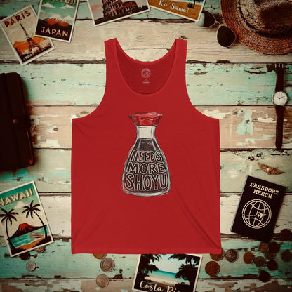 Needs More Shoyu, Hawaii Tank Top Red / XS