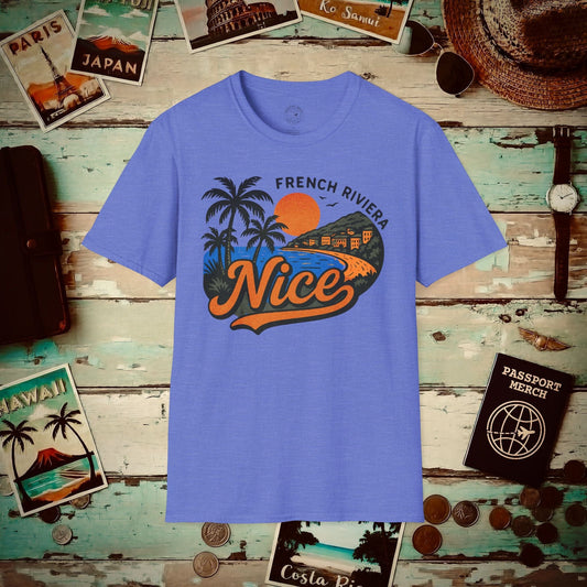 Nice, France - 80's Vintage T-Shirt Heather Royal / S