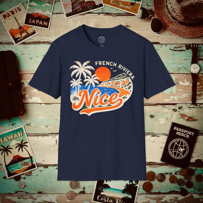 Nice, France - 80's Vintage T-Shirt Navy / S