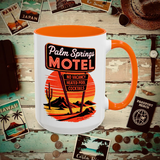 No Vacancy, Palm Springs, California 15oz Mug Orange / 15oz
