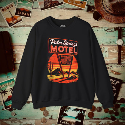 No Vacancy, Palm Springs, California Crewneck Black / S