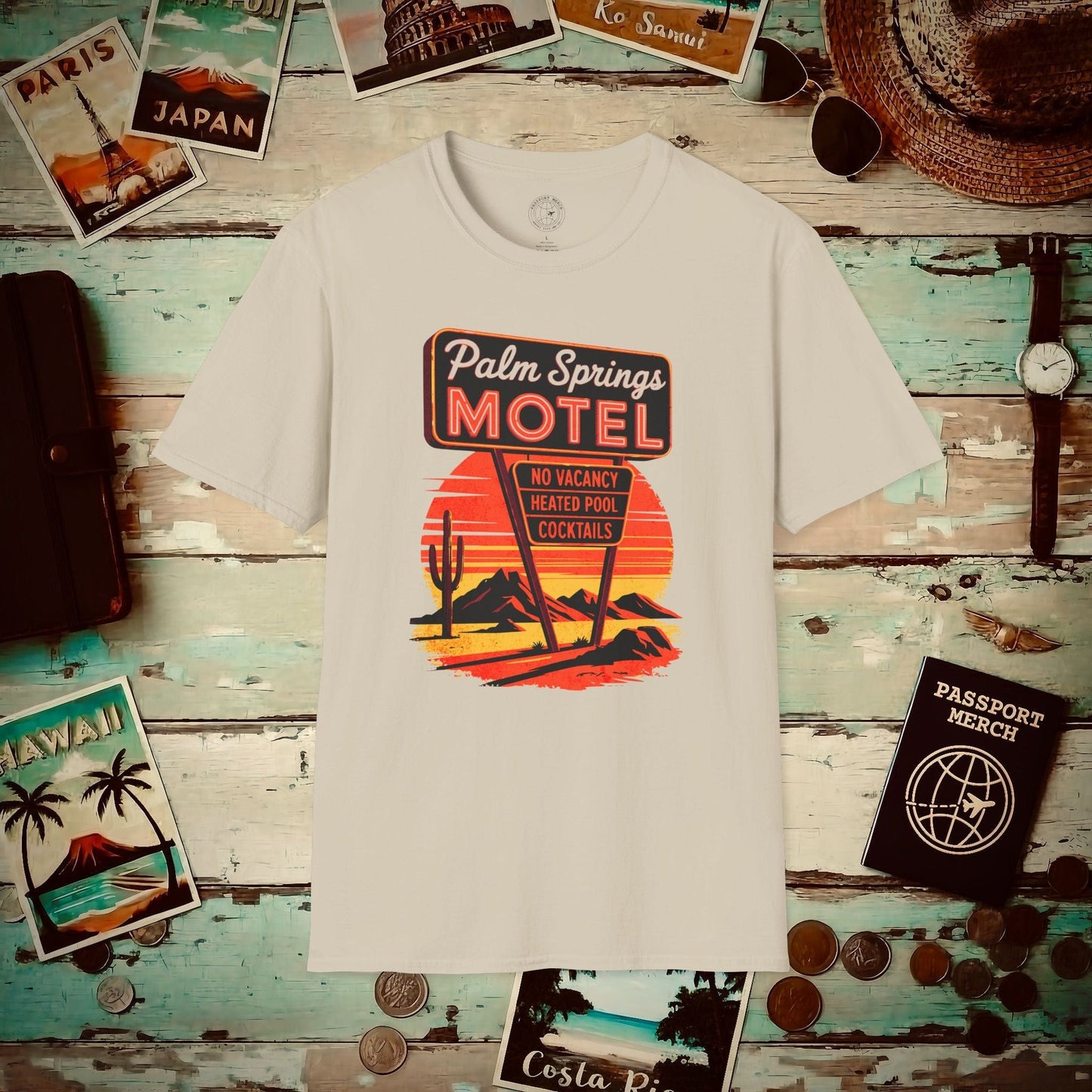 No Vacancy, Palm Springs, California T-Shirt Sand / S